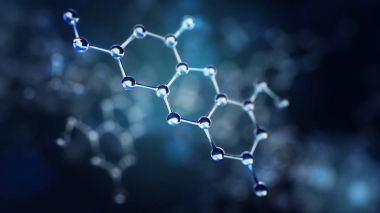 Bilim veya atomları ve molekülleri ile tıbbi geçmişi.
