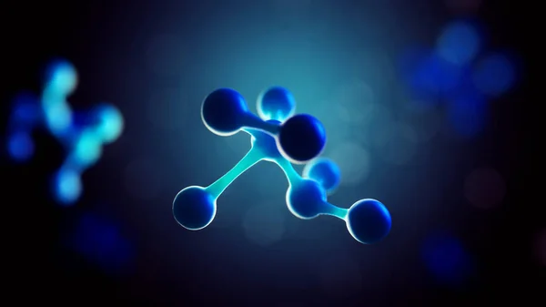 Science background with molecules and atoms — Stock Photo, Image