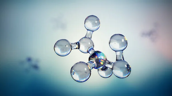 분자와 원자 과학 배경 — 스톡 사진