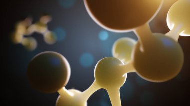 Bilim veya atomları ve molekülleri ile tıbbi geçmişi.