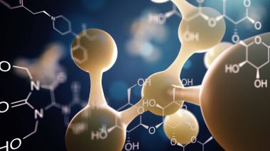 Bilim veya atomları ve molekülleri ile tıbbi geçmişi.