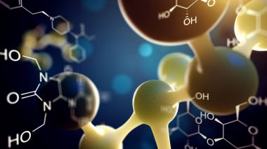 Bilim veya atomları ve molekülleri ile tıbbi geçmişi.