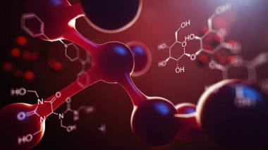 Bilim veya atomları ve molekülleri ile tıbbi geçmişi.