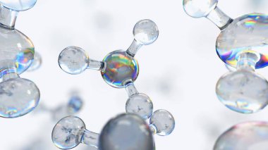 Bilim veya atomları ve molekülleri ile tıbbi geçmişi.