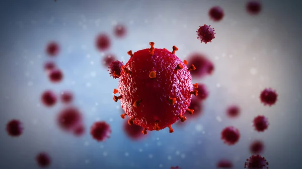 Illustrazione 3d del virus HIV. Concetto medico — Foto Stock