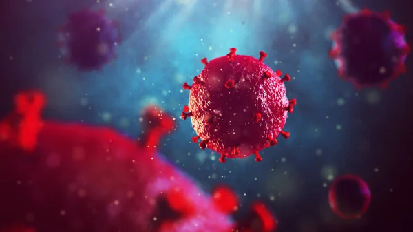 Illustrazione 3d del virus HIV. Concetto medico — Foto Stock