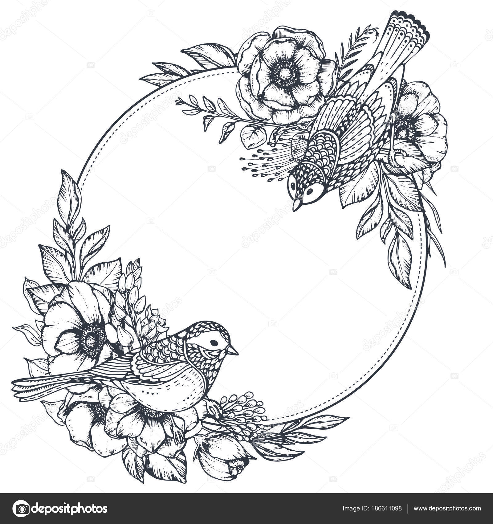picture Beautiful Drawings Of Flowers And Birds images of drawings of flowers and birds