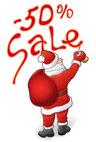 Papai Noel, venda - 50 — Vetor de Stock