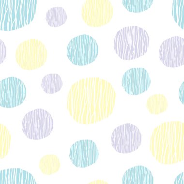 Daireler ile renkli geometrik desen