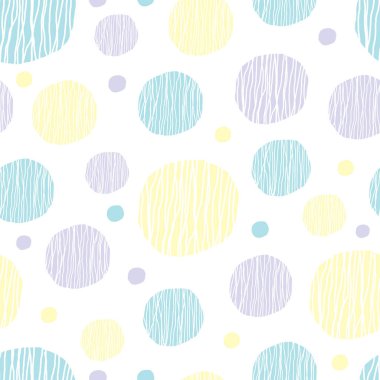 Daireler ile renkli geometrik desen