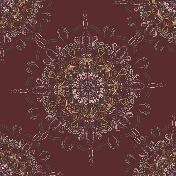 Motif floral sans couture — Image vectorielle