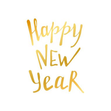 Noel el yazısı, cümle. Altın el yazısı Noel dilekleri. Bayram tebrik kartı, afiş, poster. Vektör illüstrasyonu EPS10