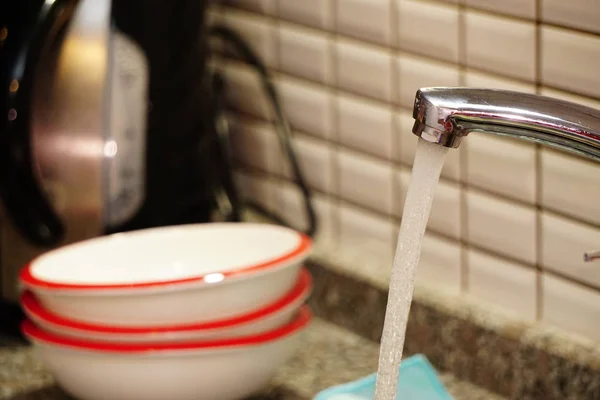 Миття Посуду Рукою — стокове фото