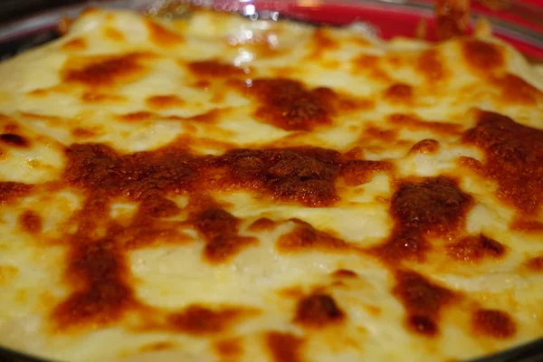 Rendelenmiş Mozzarella Peynir Rende Yakın Bakış — Stok fotoğraf