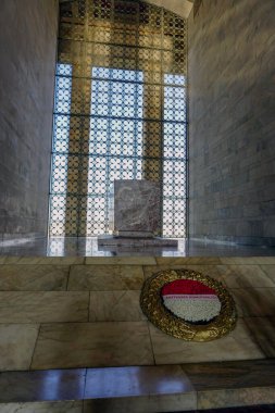 Anitkabir anıtının iç mimarisi.