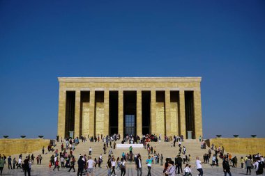 12 Ekim 2019, Ankara Türkiye, Ankara 'da Anitkabir mousoleum heykeli