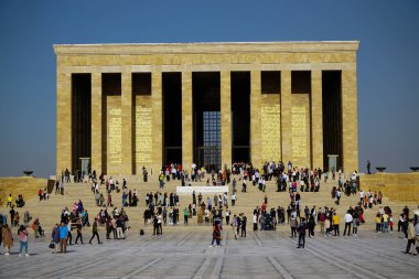 12 Ekim 2019, Ankara Türkiye, Ankara 'da Anitkabir mousoleum heykeli