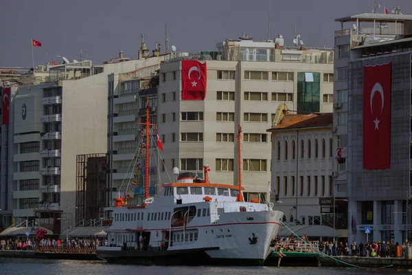 Octubre 2019 Izmir Turquía Celebraciones Procesión Antorchas Izmir Konak Octubre — Foto de Stock