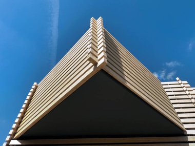 Eskisehir 'deki modern müzenin tahta kirişleri.