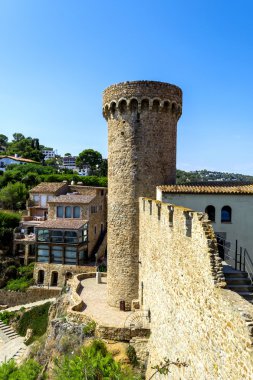 Old Town Tossa de Mar, Costa Brava, İspanya