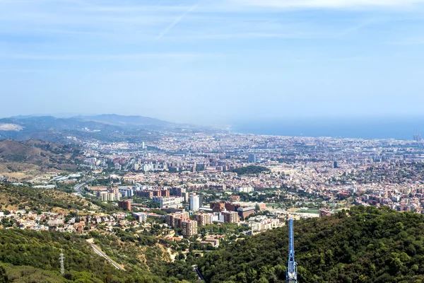 Barselona, İspanya, cityscape Üstten Görünüm