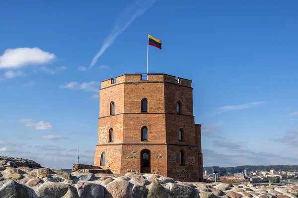 Πύργος του Gedimino στο Βίλνιους της Λιθουανίας. Ιστορικό σύμβολο της — Φωτογραφία Αρχείου