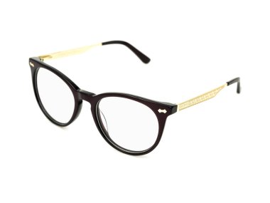 Beyaz izole moda gözlük