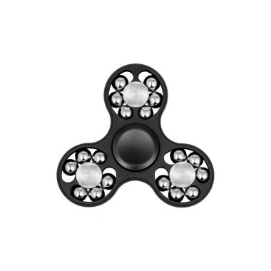Parmak spinner stres üzerinde beyaz izole kıpır