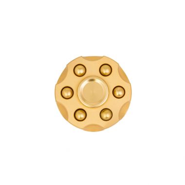 Parmak spinner stres üzerinde beyaz izole kıpır