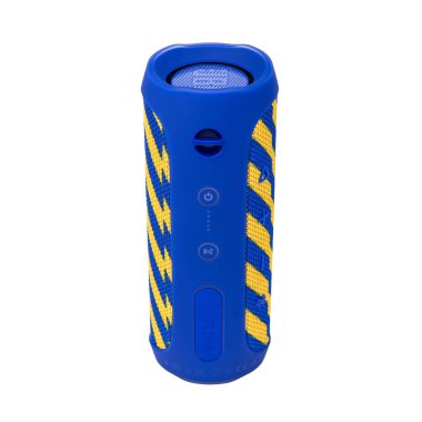 Minsk, Beyaz Rusya - Eylül 1, 2017: üzerinde izole Jbl bluetooth sözcü 