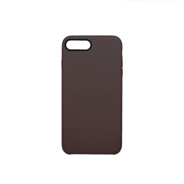 Minsk, Beyaz Rusya - Eylül 1, 2017: beyaz izole iphone durumda