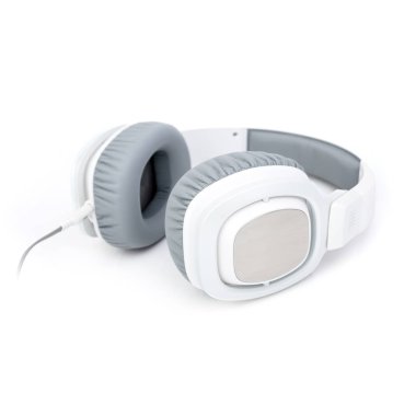 Minsk, Beyaz Rusya - Eylül 1, 2017: beyaz izole Jbl kulaklık