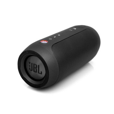 Minsk, Beyaz Rusya - Eylül 1, 2017: üzerinde izole Jbl bluetooth sözcü 