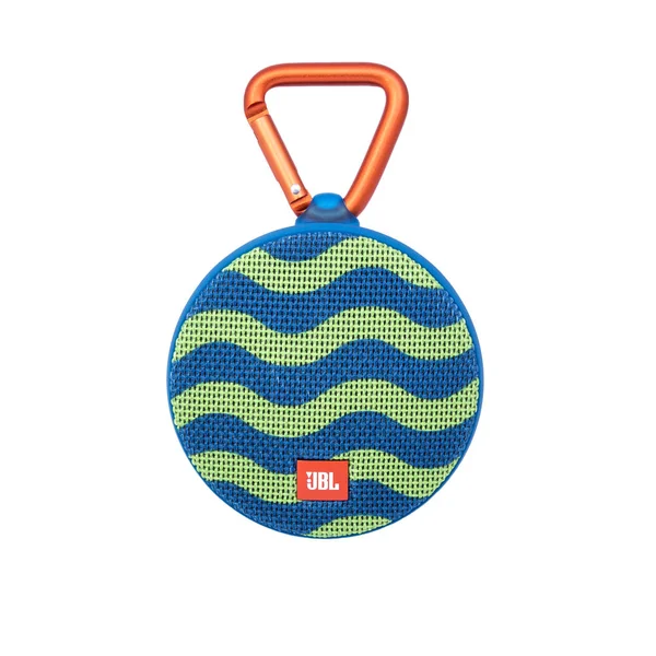 Minsk, Beyaz Rusya - Eylül 1, 2017: üzerinde izole Jbl bluetooth sözcü 