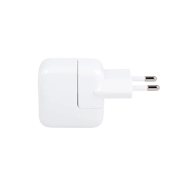 Minsk, Belarus - 5 de outubro de 2017: Adaptador de energia USB-C feito pela Apple — Fotografia de Stock