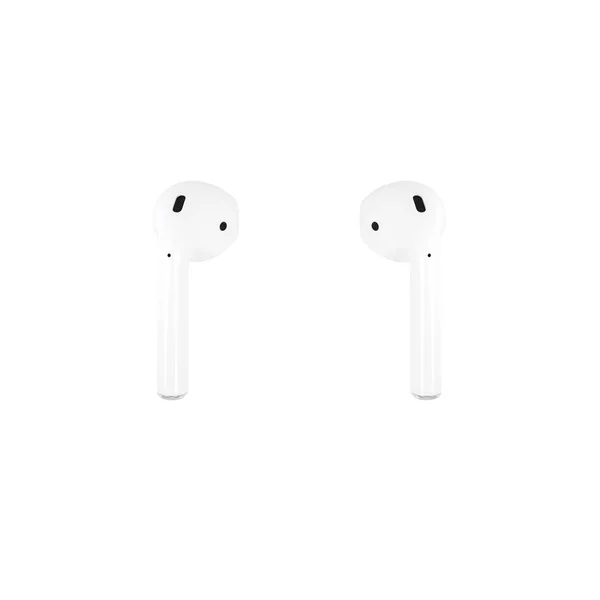 Minsk, Beyaz Rusya - 5 Ekim, 2017: Apple Airpods kablosuz kulaklık