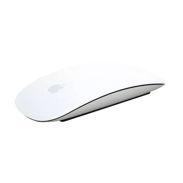 Minsk, Bielorrússia - 5 de outubro de 2017: Magic Mouse feito pela Apple Inc . — Fotografia de Stock