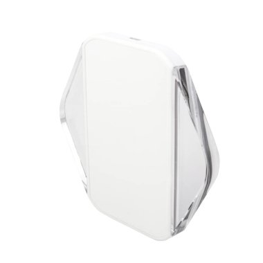 Beyaz izole kablosuz şarj cihazı