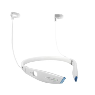 beyaz izole kulaklık