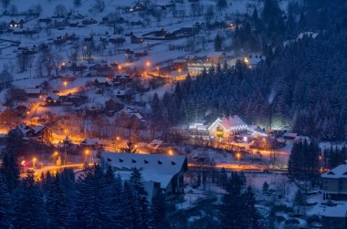 Karpat Alp dağ köyü