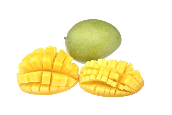 Mango fruta madura sobre fondo blanco — Foto de Stock
