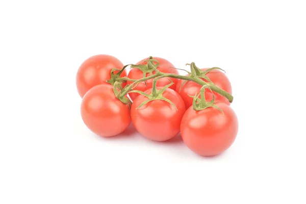 Bund frischer Tomaten. isoliert auf weißem Hintergrund — Stockfoto