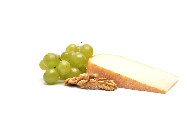 다양 한 종류의 치즈 흰색 절연 — 스톡 사진