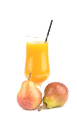 Beyaz üzerine taze meyve suları