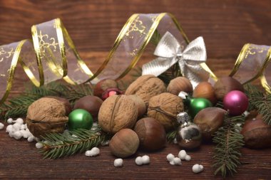 Rustik Noel dekorasyon.