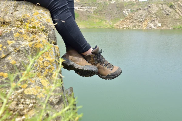 Wanderschuhe. Geländeschuhe — Stockfoto