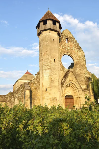 El monasterio de Cirta es un antiguo monasterio cisterciense (benedictino) en el sur de Transilvania. ¿El monasterio fue fundado probablemente en 1202-1206 por monjes de Igris? abadía (casa hija de la abadía de Pontigny ) — Foto de Stock