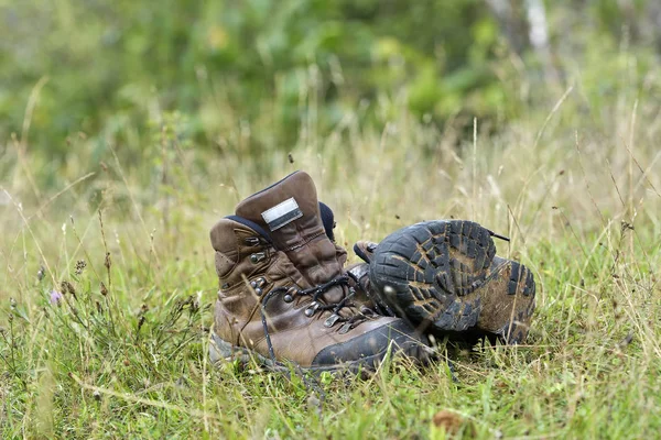 Wanderschuhe. Geländeschuhe — Stockfoto