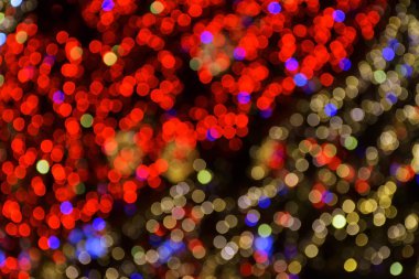 Odaklanmamış Noel ışıkları arka planı