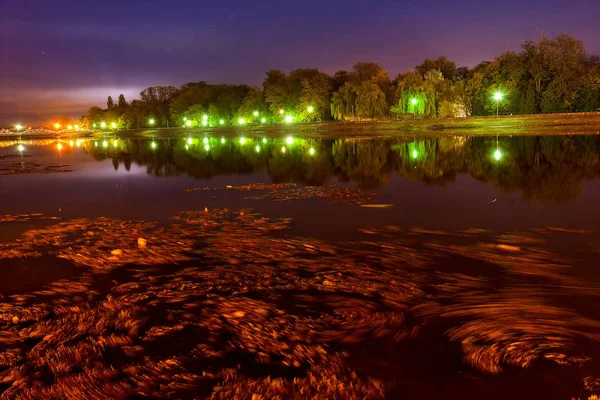 Nacht van de jiu-rivier — Stockfoto